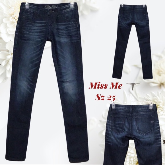 Miss Me Denim - Miss Me - Sz 25 - “ Nicole “ low rise skinny jeans